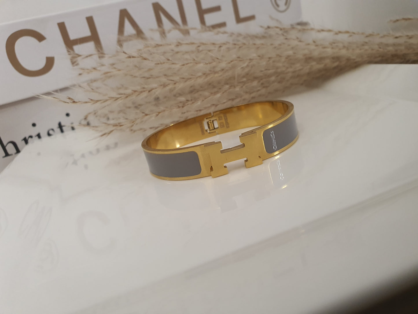 Bracelet hermes clique H Gris