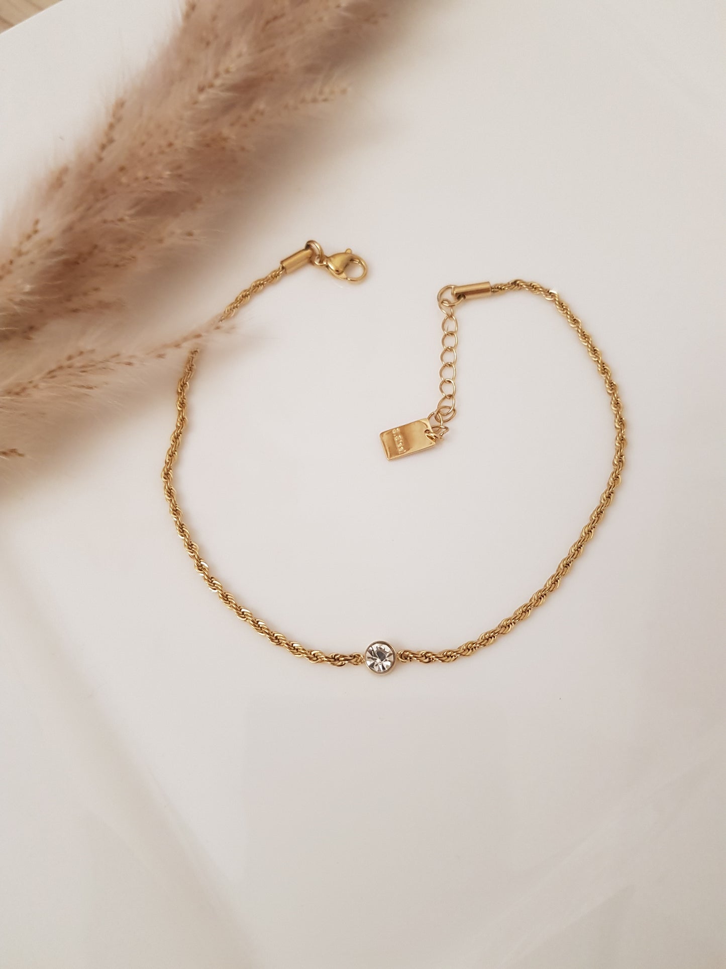 Bracelet de cheville serpentine