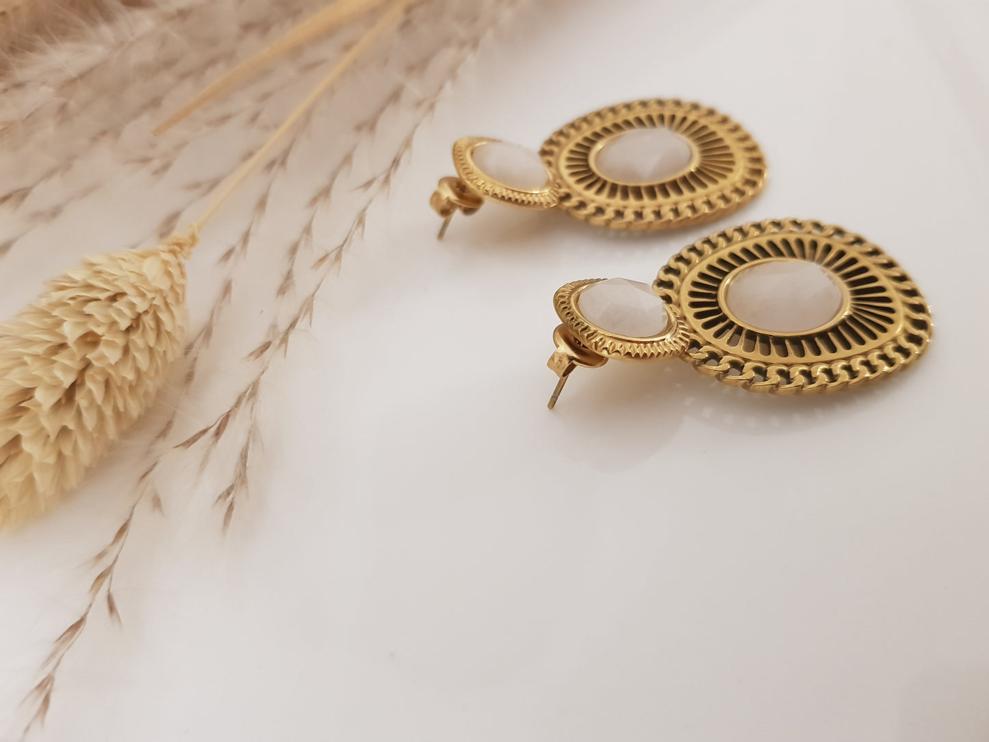Boucles d'oreilles rosa