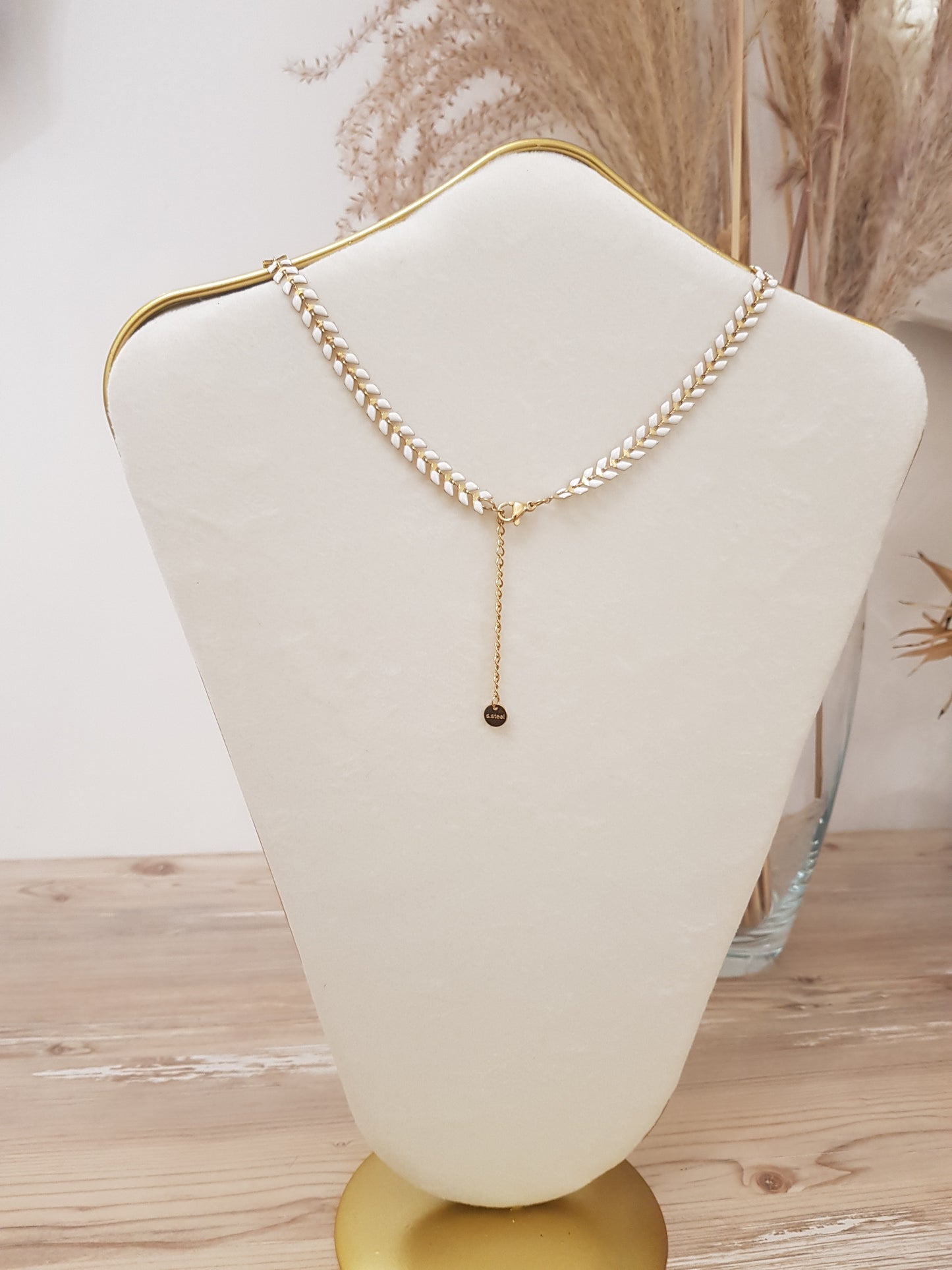 Collier double face
