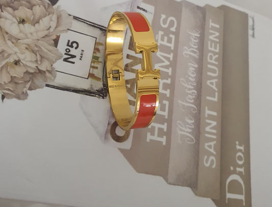 Bracelet hermes clique H orange